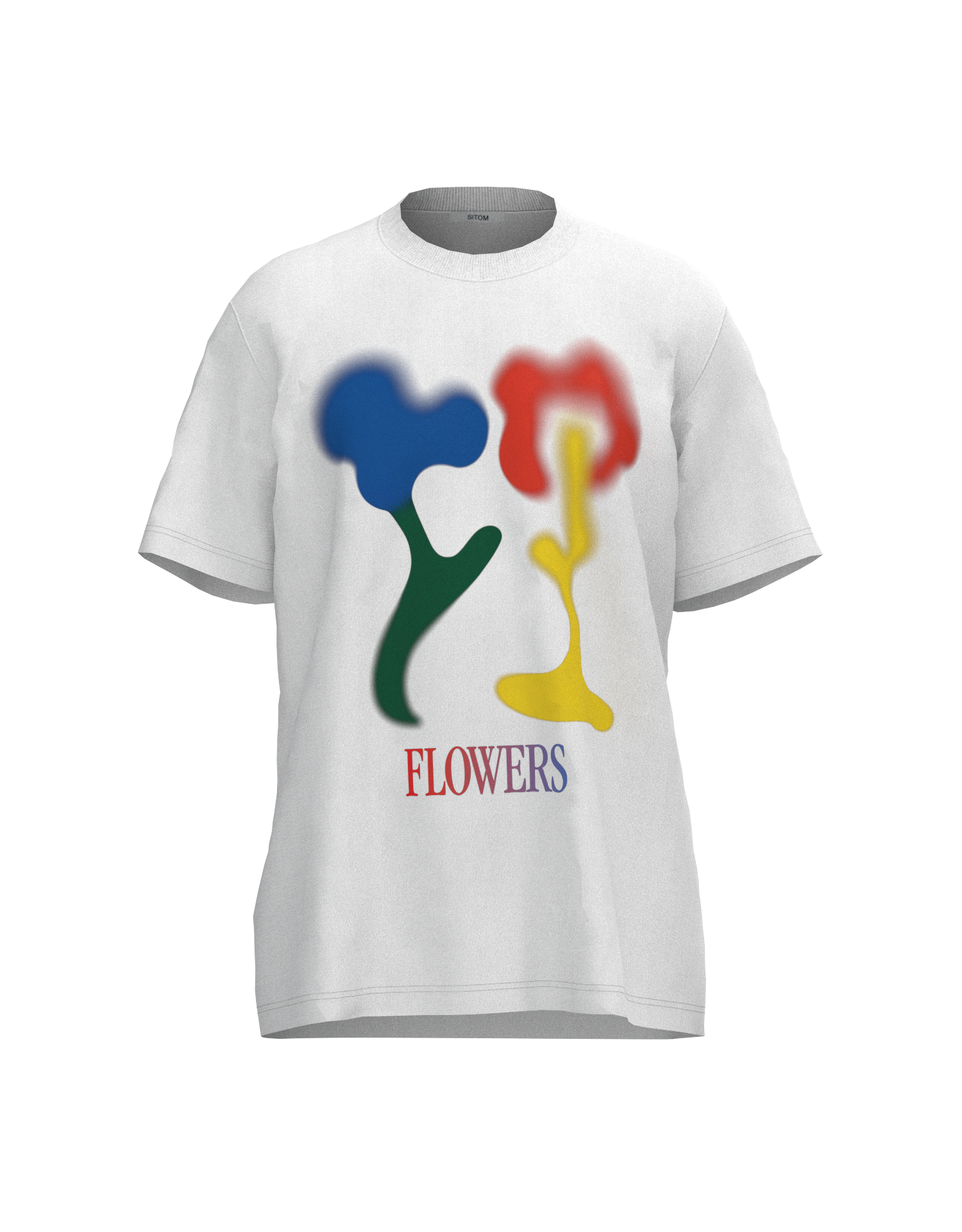 Flower Graphic T-shirt White｜SITOM｜Ambient Wear