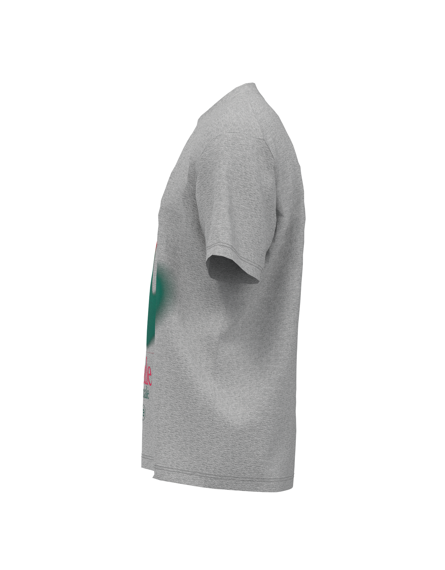 Coming soon【3Dボディスキャンオーダー商品】Flower Graphic T-shirt Gray - SITOM