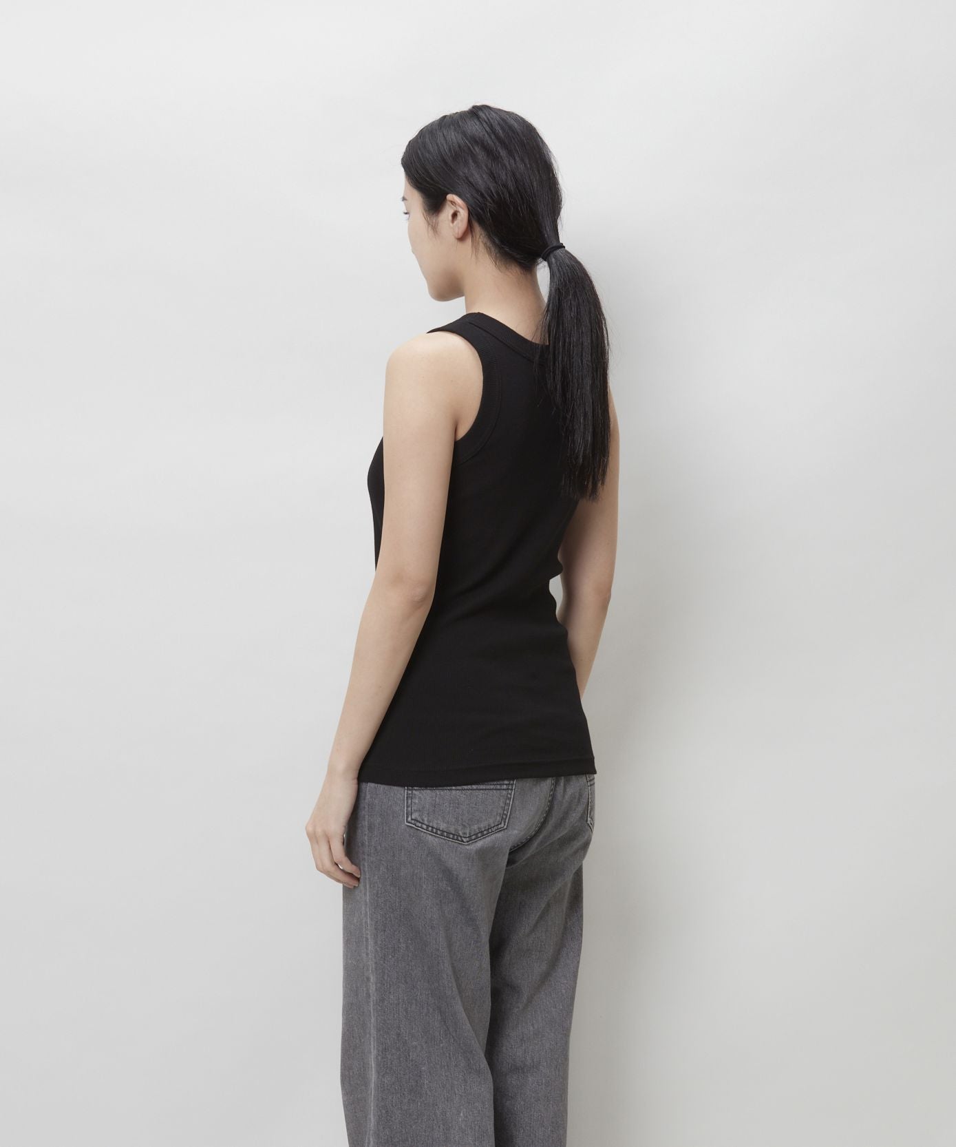 Regular sleeve rib tanktop - SITOM