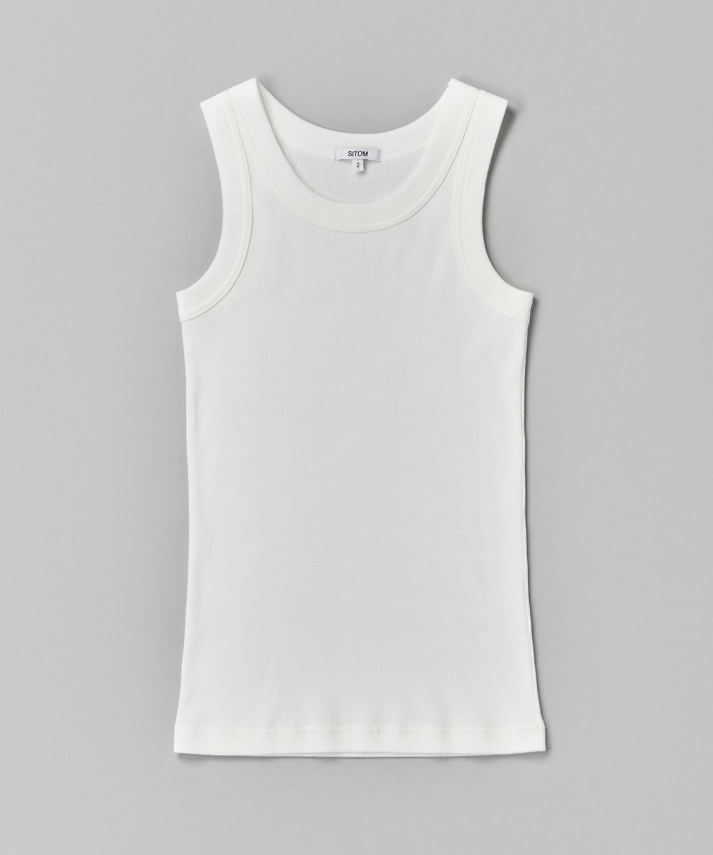 Regular sleeve rib tanktop - SITOM
