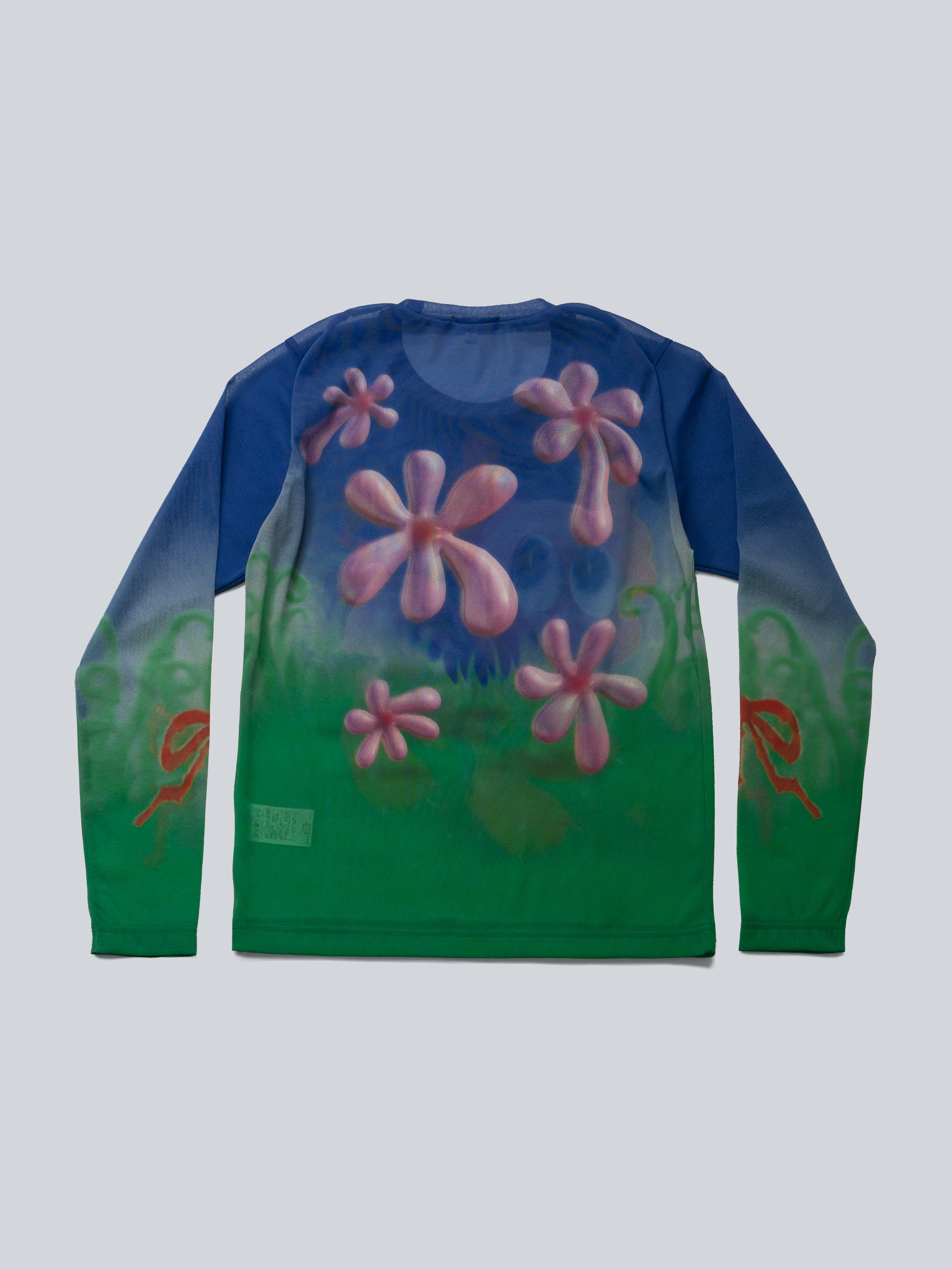 GRAPHIC SHEER LONGSLEEVE T-SHIRT<br>DESIGNED BY NICO ITO - SITOM