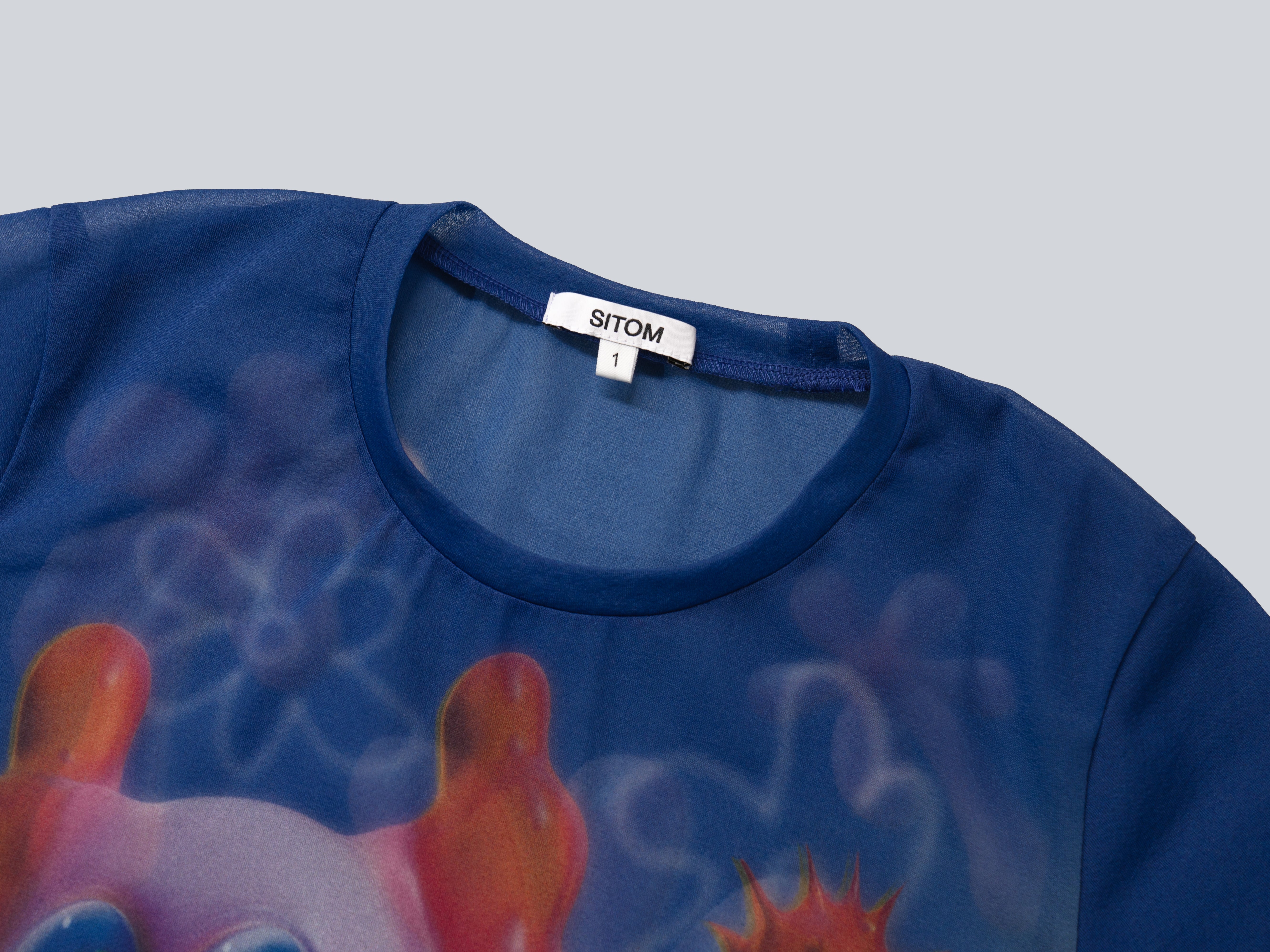 GRAPHIC SHEER LONGSLEEVE T-SHIRT<br>DESIGNED BY NICO ITO - SITOM