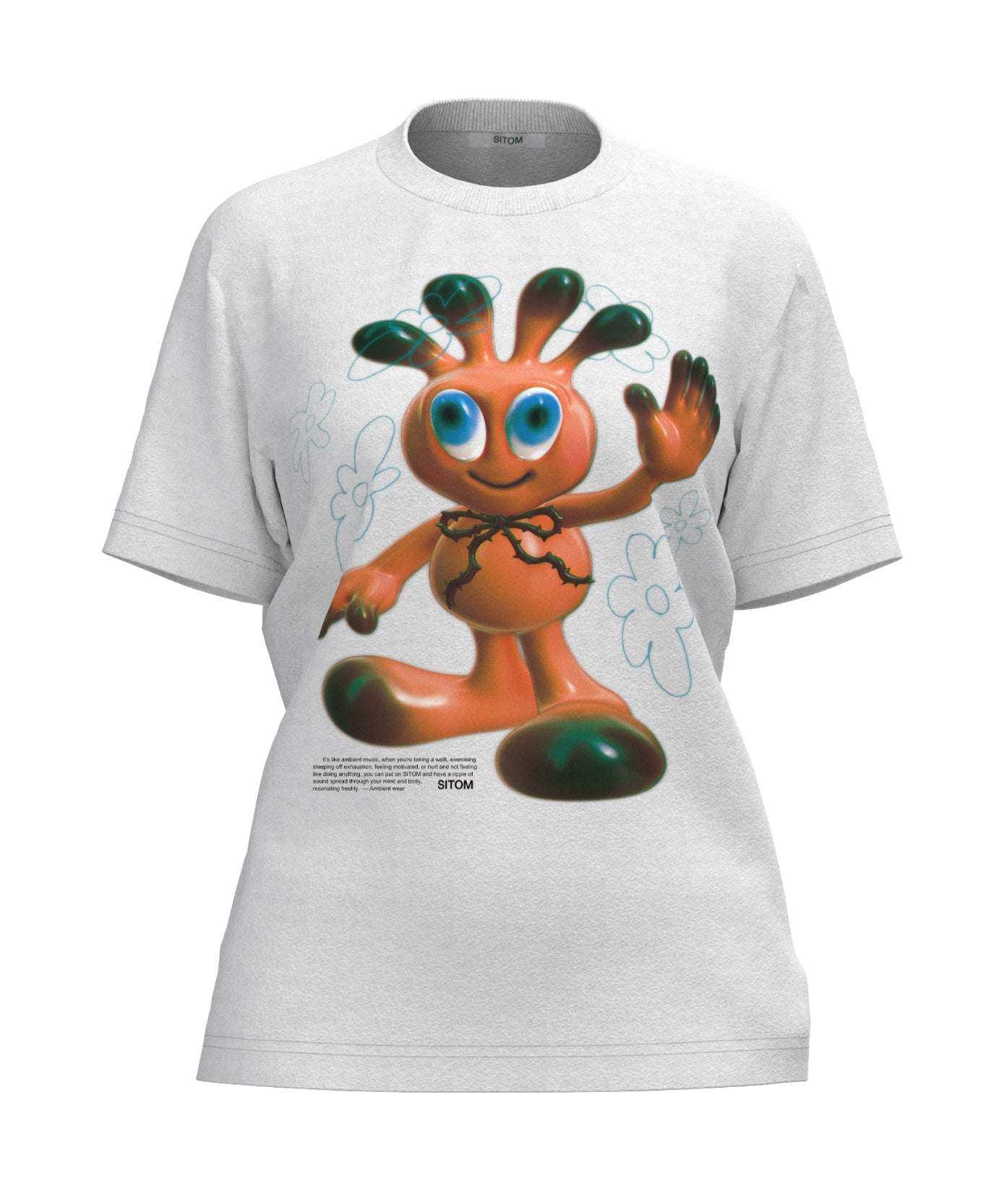 グラフィックデザイナーnico itoデザインの日本製コットン100%グラフィックTシャツ