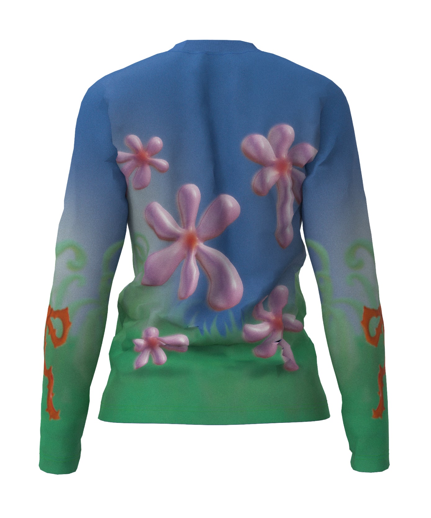 GRAPHIC SHEER LONGSLEEVE T-SHIRT<br>DESIGNED BY NICO ITO - SITOM