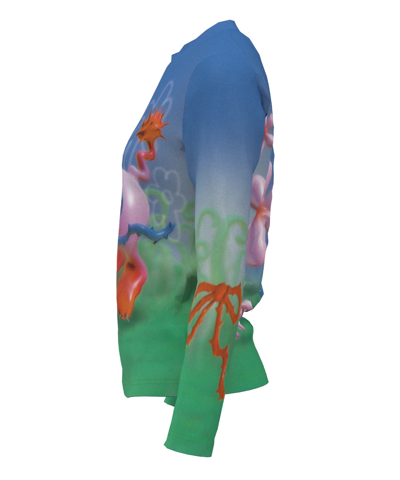 GRAPHIC SHEER LONGSLEEVE T-SHIRT<br>DESIGNED BY NICO ITO - SITOM