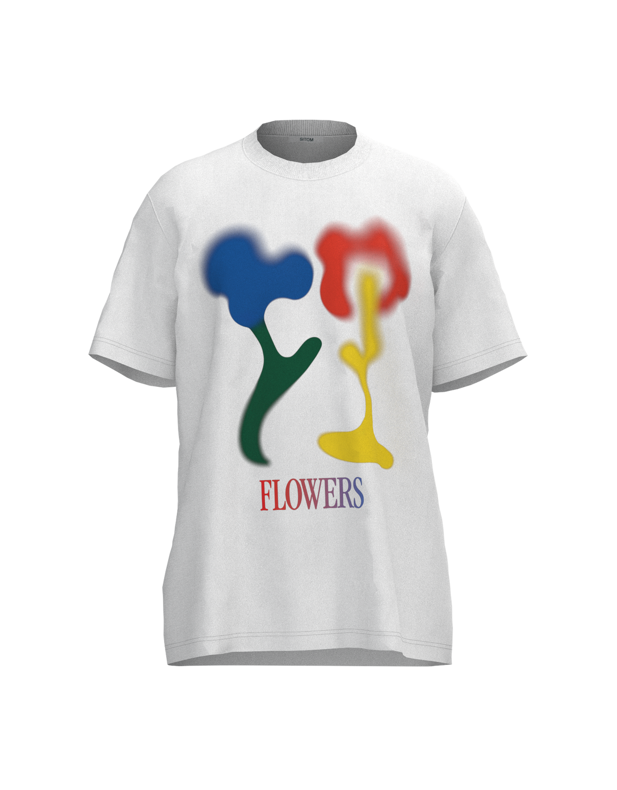 Flower Graphic T-shirt White｜SITOM｜Ambient Wear