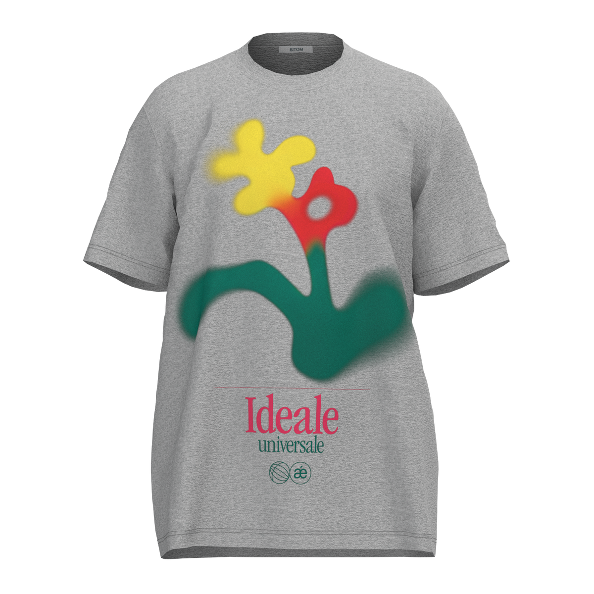 Flower Graphic T-shirt Gray｜SITOM｜Ambient Wear